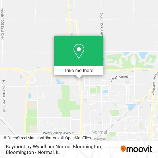 Mapa de Baymont by Wyndham Normal Bloomington