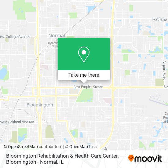 Mapa de Bloomington Rehabilitation & Health Care Center