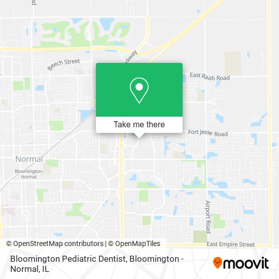 Bloomington Pediatric Dentist map