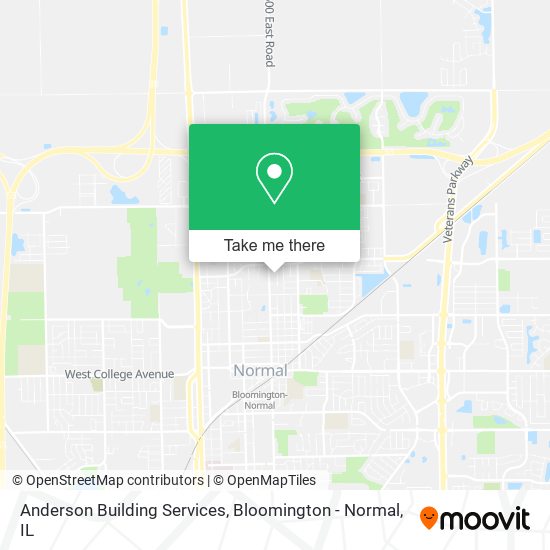 Anderson Building Services map