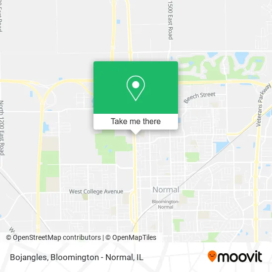 Mapa de Bojangles