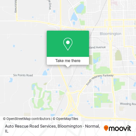 Auto Rescue Road Services map