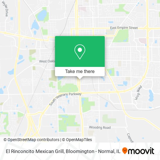 Mapa de El Rinconcito Mexican Grill