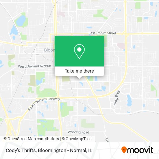 Mapa de Cody's Thrifts