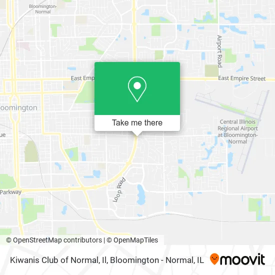 Kiwanis Club of Normal, Il map