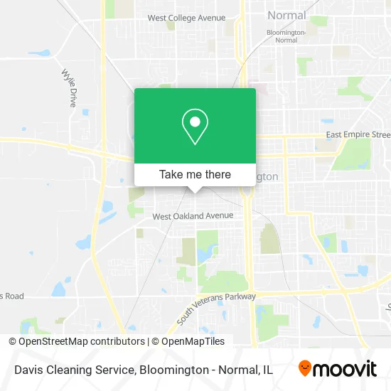 Mapa de Davis Cleaning Service
