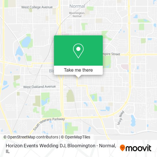 Mapa de Horizon Events Wedding DJ