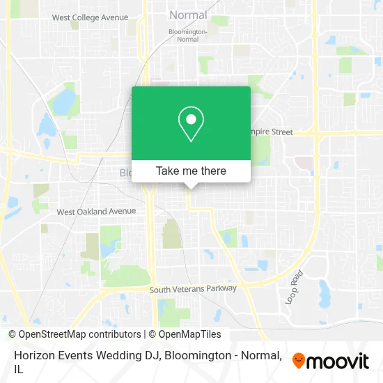 Horizon Events Wedding DJ map
