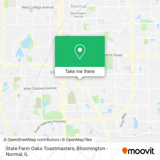 State Farm Oaks Toastmasters map