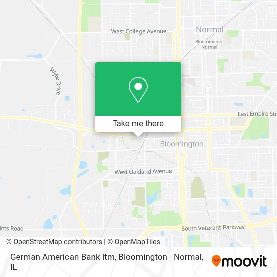 German American Bank Itm map