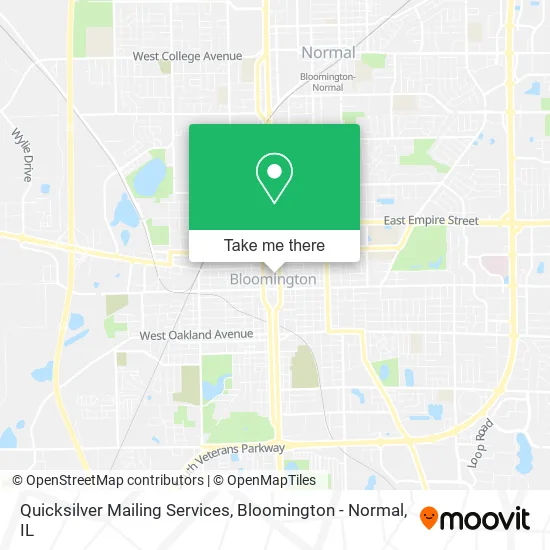 Quicksilver Mailing Services map