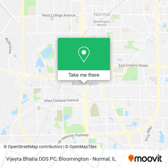 Vijeyta Bhatia DDS PC map