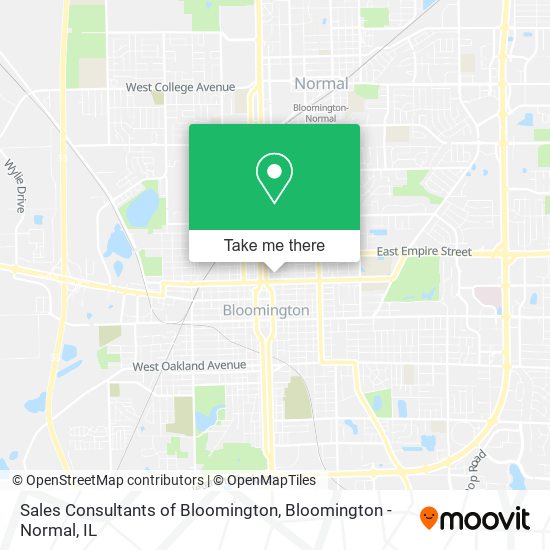 Mapa de Sales Consultants of Bloomington