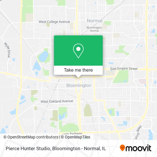 Pierce Hunter Studio map