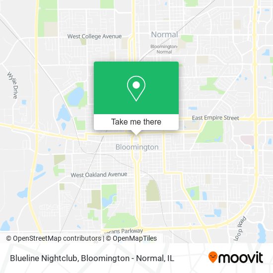Blueline Nightclub map