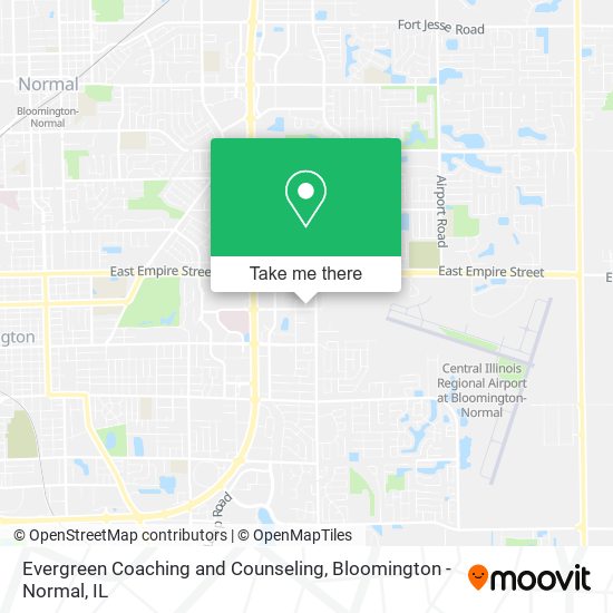 Evergreen Coaching and Counseling map
