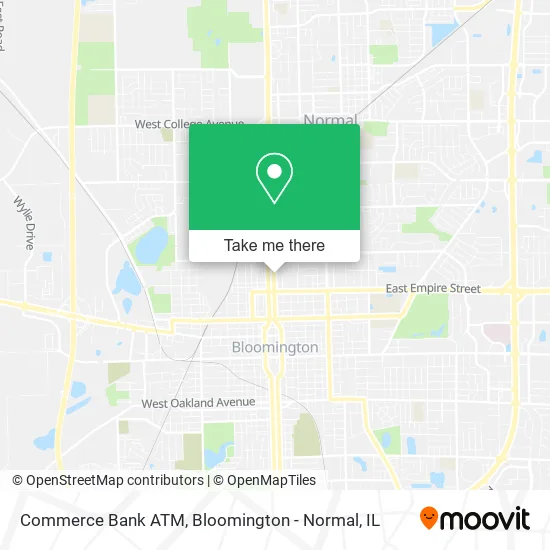 Commerce Bank ATM map