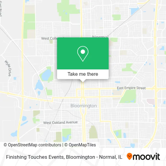 Finishing Touches Events map