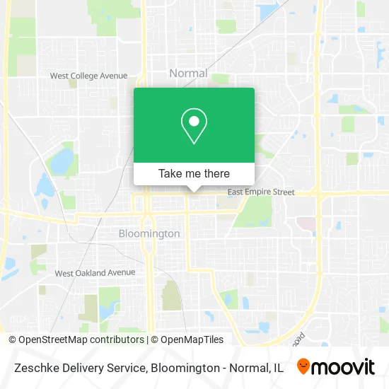Zeschke Delivery Service map