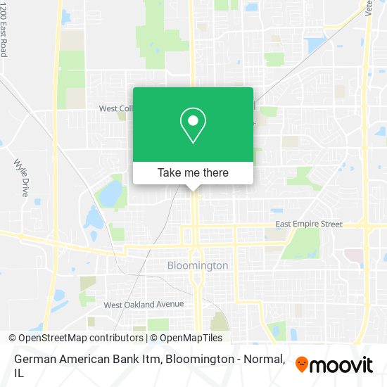 German American Bank Itm map