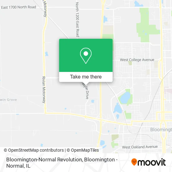 Bloomington-Normal Revolution map