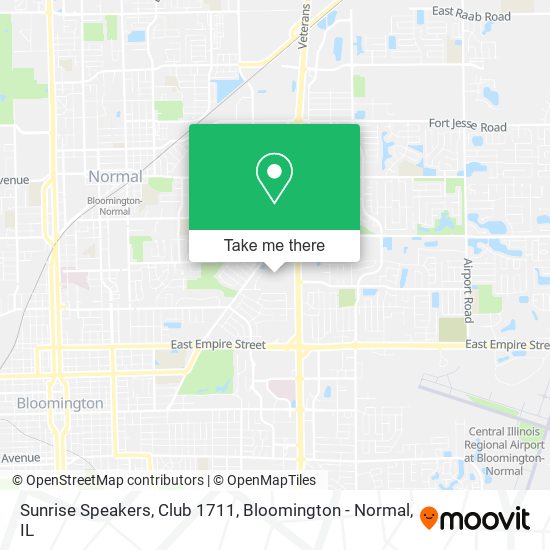 Sunrise Speakers, Club 1711 map