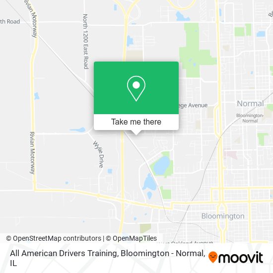 All American Drivers Training map