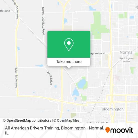 All American Drivers Training map
