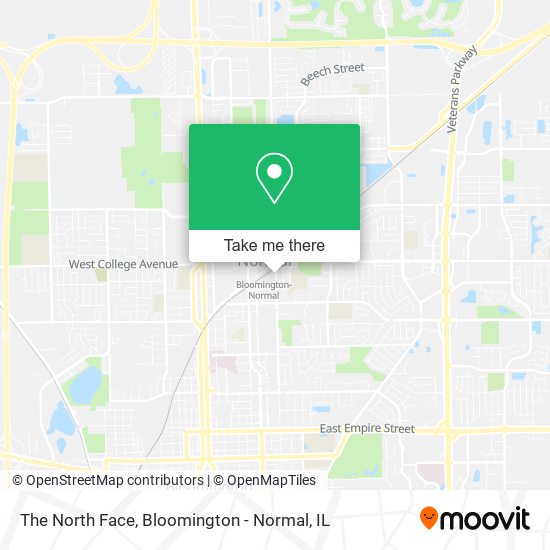 The North Face map