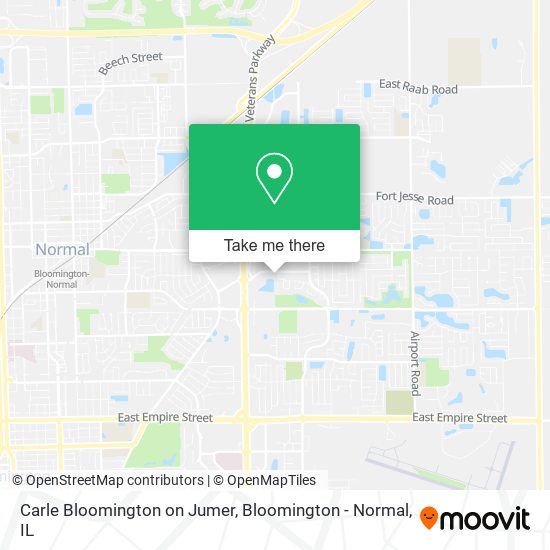 Mapa de Carle Bloomington on Jumer