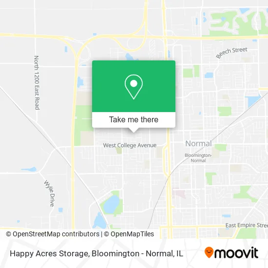 Happy Acres Storage map