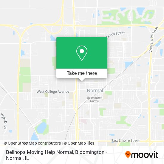 Mapa de Bellhops Moving Help Normal