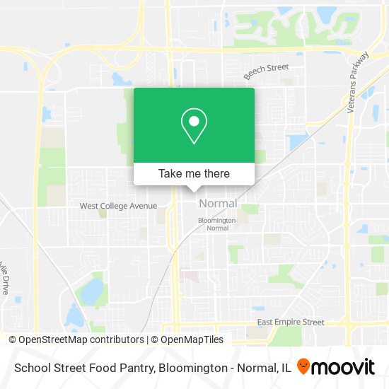 Mapa de School Street Food Pantry