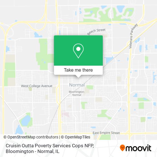 Cruisin Outta Poverty Services Cops NFP map