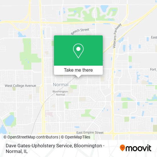 Mapa de Dave Gates-Upholstery Service