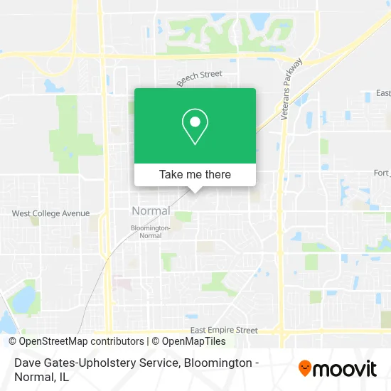 Dave Gates-Upholstery Service map