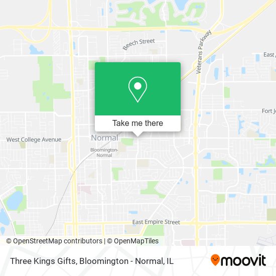 Three Kings Gifts map