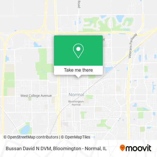 Bussan David N DVM map