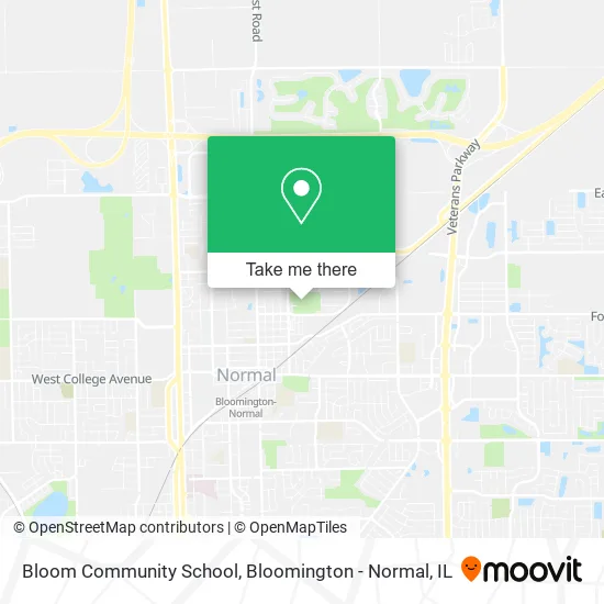 Bloom Community School map
