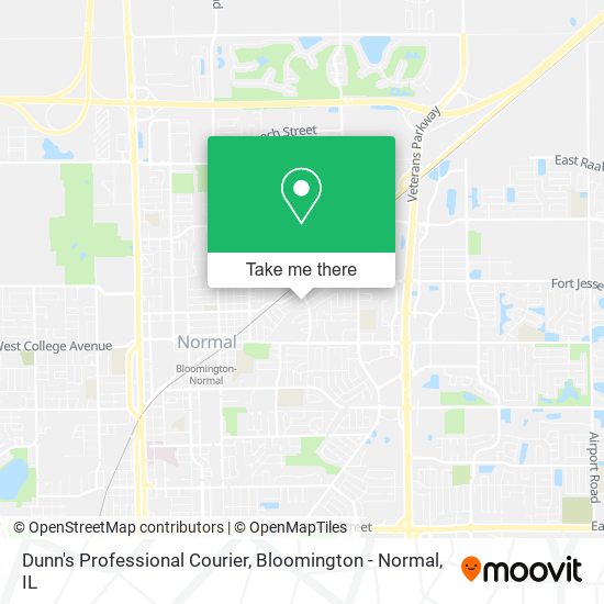 Dunn's Professional Courier map