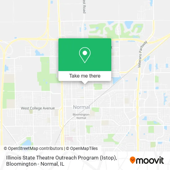 Illinois State Theatre Outreach Program (Istop) map