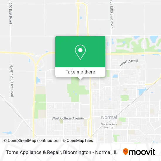 Toms Appliance & Repair map