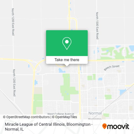Mapa de Miracle League of Central Illinois