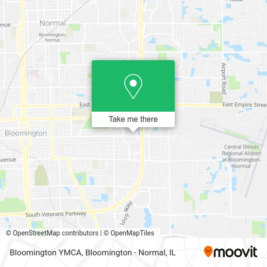 Bloomington YMCA map