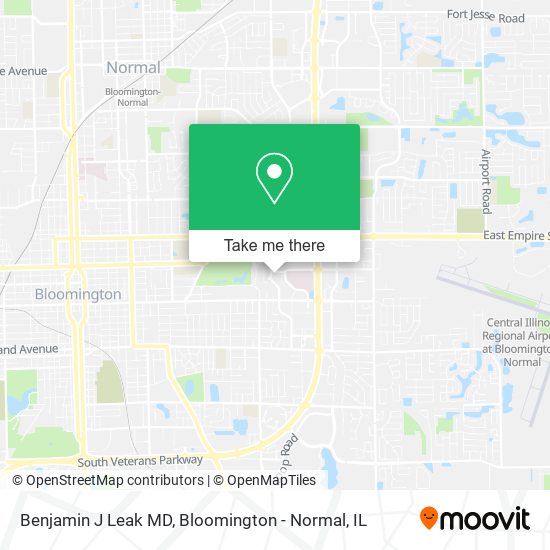 Benjamin J Leak MD map