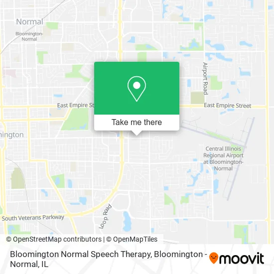 Bloomington Normal Speech Therapy map