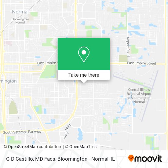 G D Castillo, MD Facs map