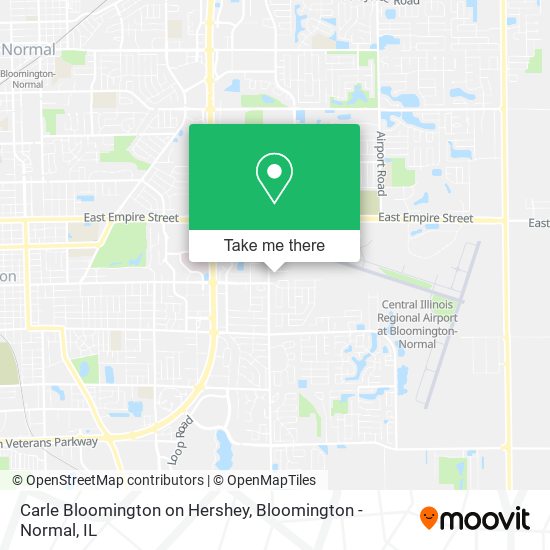 Mapa de Carle Bloomington on Hershey