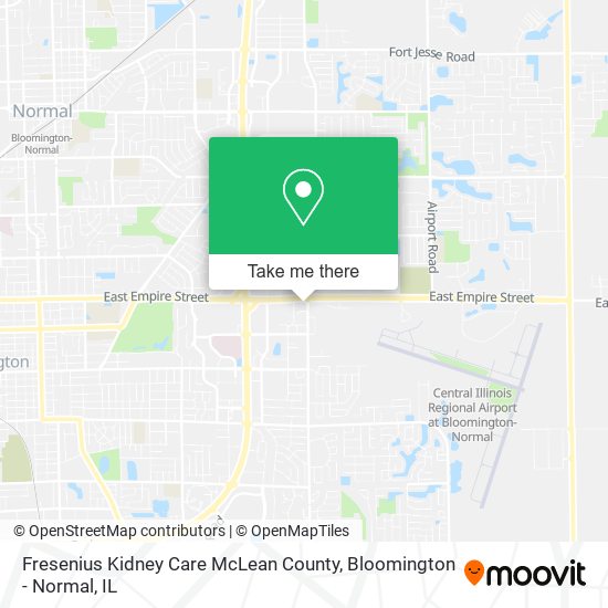 Mapa de Fresenius Kidney Care McLean County