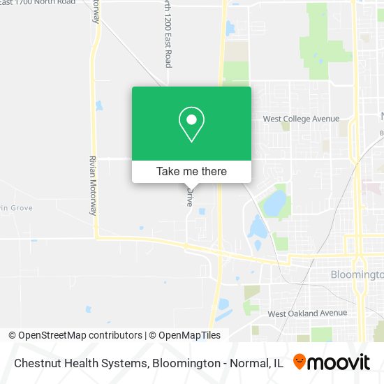 Mapa de Chestnut Health Systems